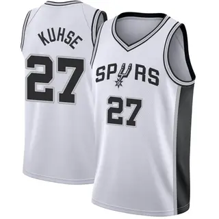 Men's Tommy Kuhse San Antonio Spurs Fanatics Branded Fast Break White Jersey - Association Edition