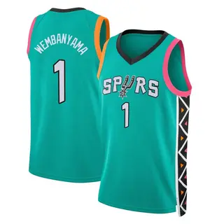 Men's Victor Wembanyama San Antonio Spurs Fast Break Turquoise 2022/23 City Edition Jersey