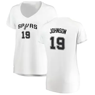 Women's Alize Johnson San Antonio Spurs Fanatics Branded Fast Break White Jersey - Association Edition
