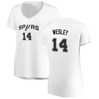 Women's Blake Wesley San Antonio Spurs Fanatics Branded Fast Break White Jersey - Association Edition