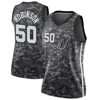 Women's David Robinson San Antonio Spurs Nike Swingman Black Jersey - City Edition