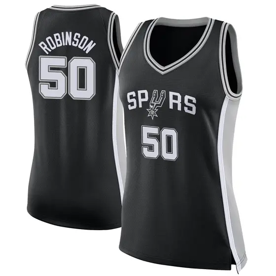 Women's David Robinson San Antonio Spurs Nike Swingman Black Jersey ...