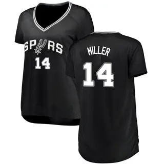 Women's Emanuel Miller San Antonio Spurs Fanatics Branded Fast Break Black Jersey - Icon Edition