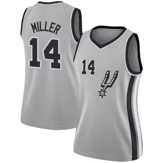 Women's Emanuel Miller San Antonio Spurs Nike Swingman Silver Jersey - Statement Edition