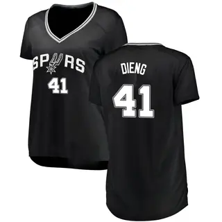 Women's Gorgui Dieng San Antonio Spurs Fanatics Branded Fast Break Black Jersey - Icon Edition
