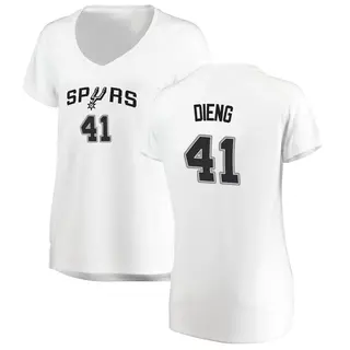 Women's Gorgui Dieng San Antonio Spurs Fanatics Branded Fast Break White Jersey - Association Edition