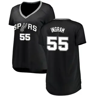 Women's Harrison Ingram San Antonio Spurs Fanatics Branded Fast Break Black Jersey - Icon Edition