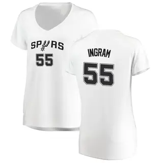 Women's Harrison Ingram San Antonio Spurs Fanatics Branded Fast Break White Jersey - Association Edition