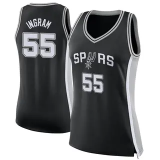 Women's Harrison Ingram San Antonio Spurs Nike Swingman Black Jersey - Icon Edition