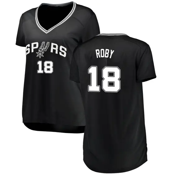 Women's Isaiah Roby San Antonio Spurs Fanatics Branded Fast Break Black Jersey - Icon Edition
