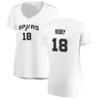 Women's Isaiah Roby San Antonio Spurs Fanatics Branded Fast Break White Jersey - Association Edition