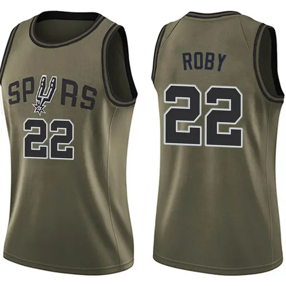 Women's Isaiah Roby San Antonio Spurs Nike Swingman Green Salute to Service Jersey