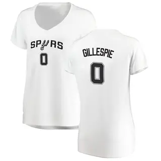 Women's Ja'Kobi Gillespie San Antonio Spurs Fanatics Branded Fast Break White Jersey - Association Edition