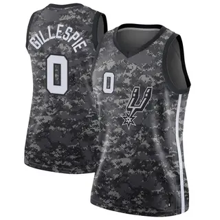 Women's Ja'Kobi Gillespie San Antonio Spurs Nike Swingman Black Jersey - City Edition