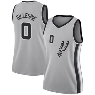 Women's Ja'Kobi Gillespie San Antonio Spurs Nike Swingman Silver Jersey - Statement Edition