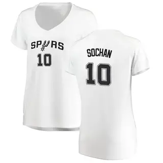 Women's Jeremy Sochan San Antonio Spurs Fanatics Branded Fast Break White Jersey - Association Edition