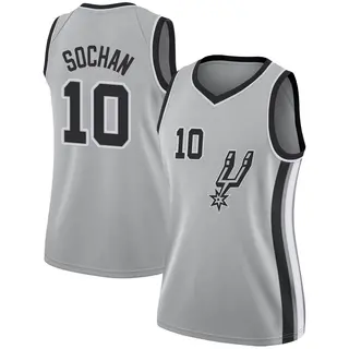 Women's Jeremy Sochan San Antonio Spurs Nike Swingman Silver Jersey - Statement Edition