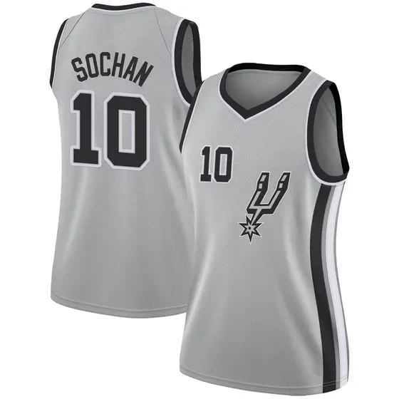 Women's Jeremy Sochan San Antonio Spurs Nike Swingman Silver Jersey -  Statement Edition