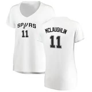 Women's Jordan McLaughlin San Antonio Spurs Fanatics Branded Fast Break White Jersey - Association Edition