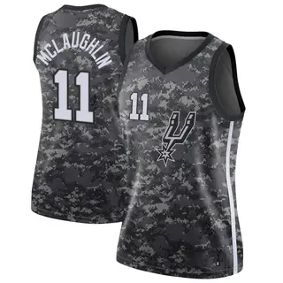 Women's Jordan McLaughlin San Antonio Spurs Nike Swingman Black Jersey - City Edition