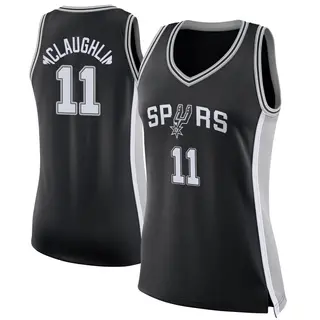 Women's Jordan McLaughlin San Antonio Spurs Nike Swingman Black Jersey - Icon Edition