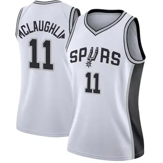 Women's Jordan McLaughlin San Antonio Spurs Nike Swingman White Jersey - Association Edition