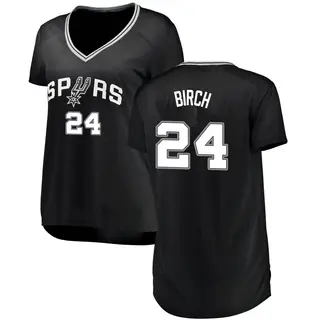 Women's Khem Birch San Antonio Spurs Fanatics Branded Fast Break Black Jersey - Icon Edition