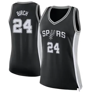 Women's Khem Birch San Antonio Spurs Nike Swingman Black Jersey - Icon Edition