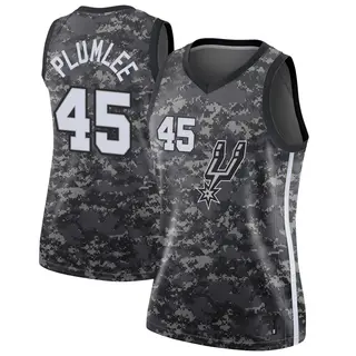 Women's Mason Plumlee San Antonio Spurs Nike Swingman Black Jersey - City Edition