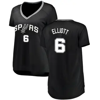 Women's Sean Elliott San Antonio Spurs Fanatics Branded Black Fast Break Jersey - Icon Edition