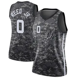 Women's Tarris Reed Jr. San Antonio Spurs Nike Swingman Black Jersey - City Edition