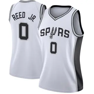 Women's Tarris Reed Jr. San Antonio Spurs Nike Swingman White Jersey - Association Edition