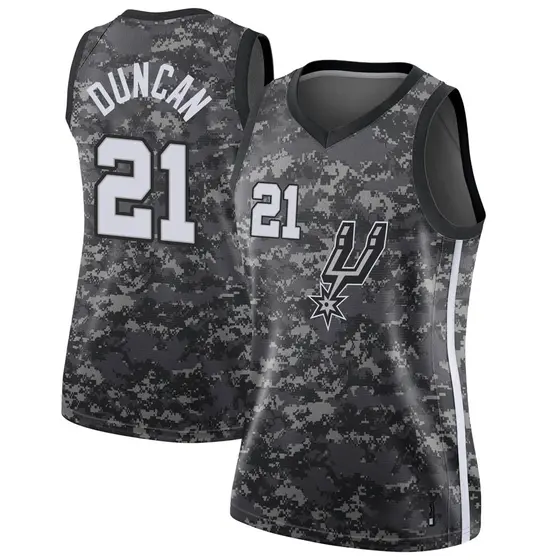 Women's Tim Duncan San Antonio Spurs Nike Swingman Black Jersey
