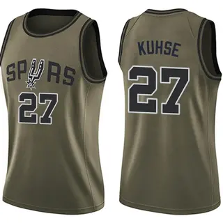 Women's Tommy Kuhse San Antonio Spurs Nike Swingman Green Salute to Service Jersey