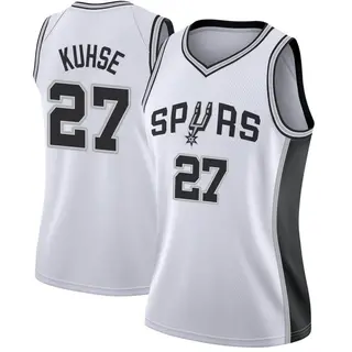 Women's Tommy Kuhse San Antonio Spurs Nike Swingman White Jersey - Association Edition