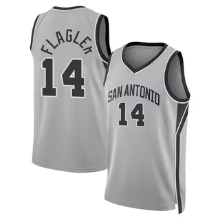 Youth Adam Flagler San Antonio Spurs Jordan Brand Swingman Silver 2024/25 Statement Edition Jersey