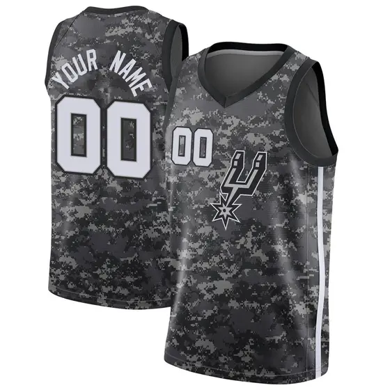 San Antonio Spurs Nike Swingman Custom Jersey Black - Icon Edition