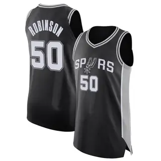 Youth David Robinson San Antonio Spurs Nike Authentic Black Jersey - Icon Edition
