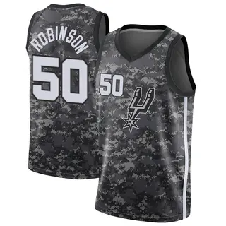 Youth David Robinson San Antonio Spurs Nike Swingman Black Jersey - City Edition