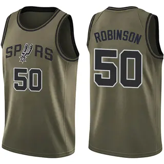 Youth David Robinson San Antonio Spurs Nike Swingman Green Salute to Service Jersey