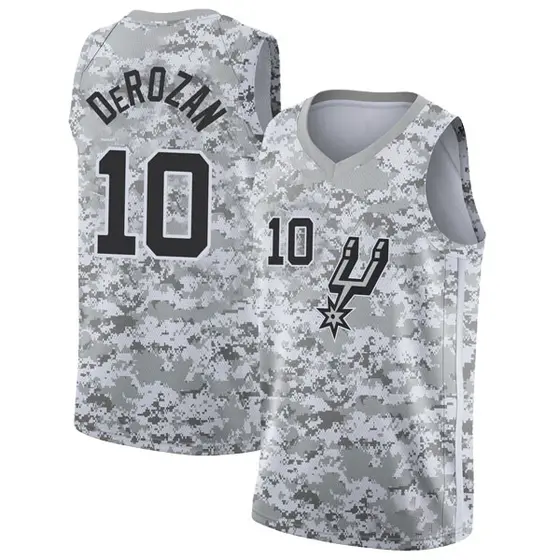 demar derozan white spurs jersey