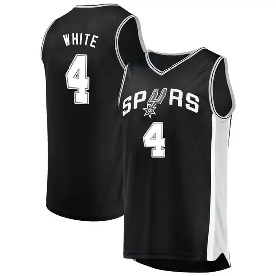 white spurs jersey