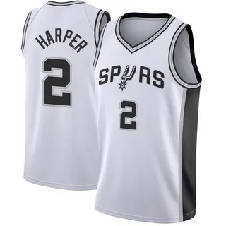 Youth Dylan Harper San Antonio Spurs Fanatics Branded Fast Break White Jersey - Association Edition