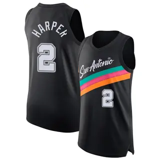 Youth Dylan Harper San Antonio Spurs Nike Authentic Black 2025/26 City Edition Jersey