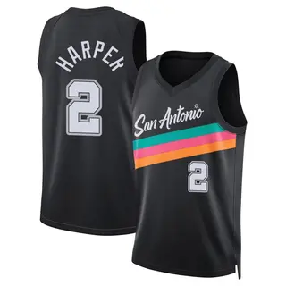 Youth Dylan Harper San Antonio Spurs Nike Swingman Black 2025/26 City Edition Jersey