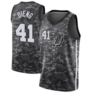 Youth Gorgui Dieng San Antonio Spurs Nike Swingman Black Jersey - City Edition
