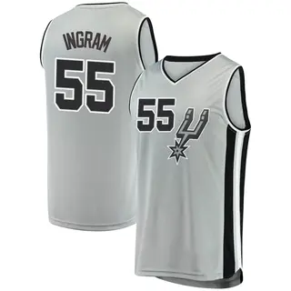 Youth Harrison Ingram San Antonio Spurs Fanatics Branded Fast Break Silver Jersey - Statement Edition