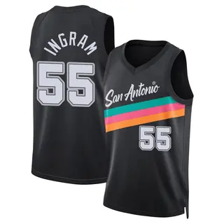 Youth Harrison Ingram San Antonio Spurs Nike Swingman Black 2025/26 City Edition Jersey