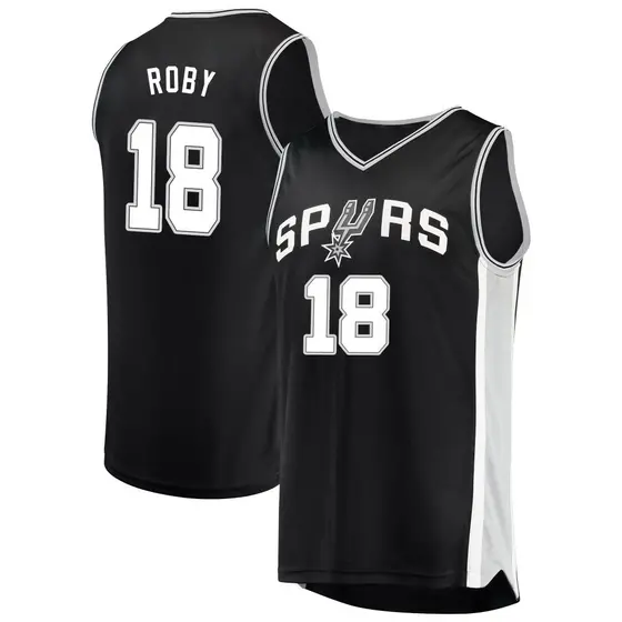 Youth Isaiah Roby San Antonio Spurs Fanatics Branded Fast Break Black Jersey - Icon Edition