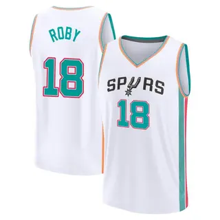 Youth Isaiah Roby San Antonio Spurs Fanatics Branded Fast Break White 2021/22 Replica City Edition Jersey